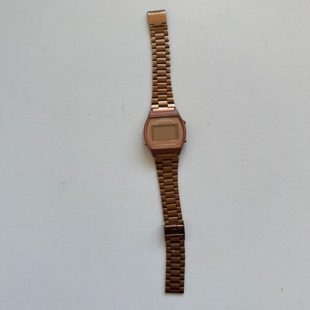 Casio B640W Copper Digital Watch – Needs Battery